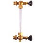 Visual level indicator valves-Safety push button